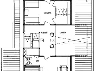 Fertighaus Kundenhaus Bad Laasphe von DAVINCI HAUS, Fachwerk Grundriss 2