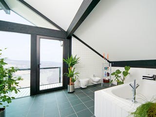 Fertighaus Kundenhaus Boers von DAVINCI HAUS, Fachwerk Innenansicht 5