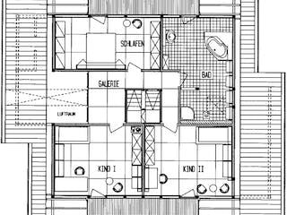 Fertighaus Kundenhaus Dr. Bögeholz von DAVINCI HAUS, Fachwerk Grundriss 1