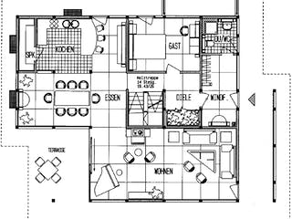 Fertighaus Kundenhaus Dr. Bögeholz von DAVINCI HAUS, Fachwerk Grundriss 2