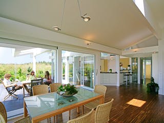 Fertighaus Kundenhaus Dr. Marenbach von DAVINCI HAUS, Fachwerk Innenansicht 2