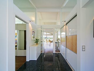 Fertighaus Kundenhaus Dr. Marenbach von DAVINCI HAUS, Fachwerk Innenansicht 4