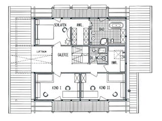 Fertighaus Kundenhaus Dr. Rymaczek von DAVINCI HAUS, Fachwerk Grundriss 1