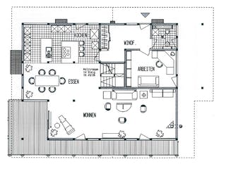 Fertighaus Kundenhaus Dr. Rymaczek von DAVINCI HAUS, Fachwerk Grundriss 2