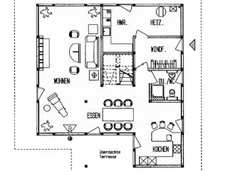 Fertighaus Kundenhaus Emberger-Koller von DAVINCI HAUS, Fachwerk Grundriss 2