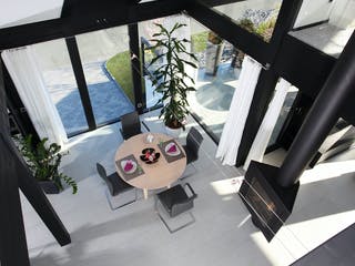 Fertighaus Kundenhaus Eschenbach von DAVINCI HAUS, Fachwerk Innenansicht 4