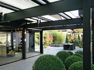 Fertighaus Kundenhaus Gallinski von DAVINCI HAUS, Fachwerk Außenansicht 3