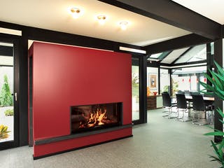 Fertighaus Kundenhaus Gallinski von DAVINCI HAUS, Fachwerk Innenansicht 1