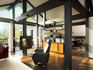 Fertighaus Kundenhaus Gallinski von DAVINCI HAUS, Fachwerk Innenansicht 3