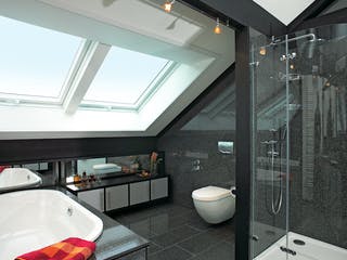 Fertighaus Kundenhaus Gallinski von DAVINCI HAUS, Fachwerk Innenansicht 5