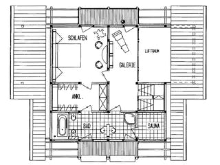 Fertighaus Kundenhaus Garbers von DAVINCI HAUS, Fachwerk Grundriss 2