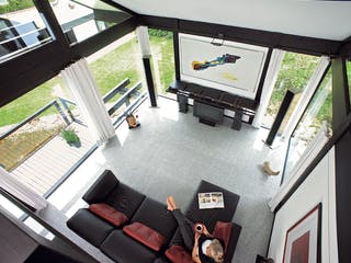 Fertighaus Kundenhaus Garbers von DAVINCI HAUS, Fachwerk Innenansicht 3