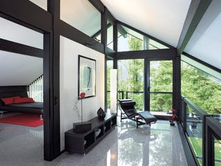 Fertighaus Kundenhaus Garbers von DAVINCI HAUS, Fachwerk Innenansicht 4