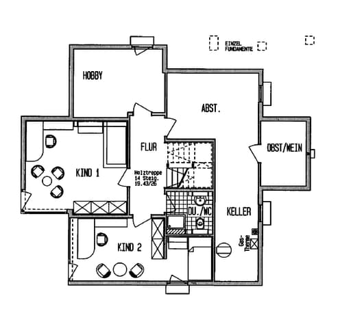 Fertighaus Kundenhaus Gerlacher von DAVINCI HAUS, Fachwerk Grundriss 3