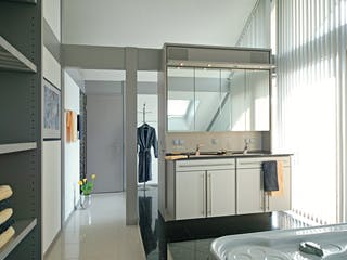 Fertighaus Kundenhaus Gerlacher von DAVINCI HAUS, Fachwerk Innenansicht 5