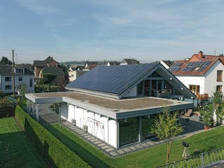 Fertighaus Kundenhaus Grabowski von DAVINCI HAUS, Fachwerk Außenansicht 3