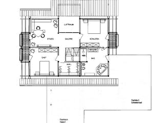 Fertighaus Kundenhaus Grabowski von DAVINCI HAUS, Fachwerk Grundriss 1