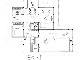 Fertighaus Kundenhaus Grabowski von DAVINCI HAUS, Fachwerk Grundriss 2