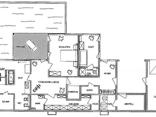 Fertighaus Kundenhaus Gräfenstein von DAVINCI HAUS, Fachwerk Grundriss 2