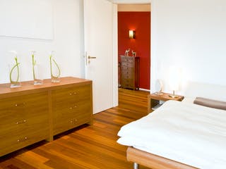 Fertighaus Kundenhaus Hagenbuch von DAVINCI HAUS, Fachwerk Innenansicht 4