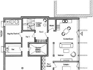 Fertighaus Kundenhaus Junghans von DAVINCI HAUS, Fachwerk Grundriss 3