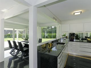 Fertighaus Kundenhaus Junghans von DAVINCI HAUS, Fachwerk Innenansicht 2