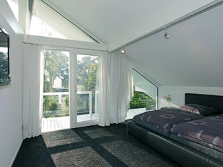 Fertighaus Kundenhaus Junghans von DAVINCI HAUS, Fachwerk Innenansicht 3