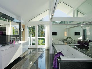 Fertighaus Kundenhaus Junghans von DAVINCI HAUS, Fachwerk Innenansicht 5