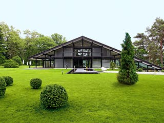 Fertighaus Kundenhaus Kleymann-Lopez von DAVINCI HAUS, Fachwerk Außenansicht 1