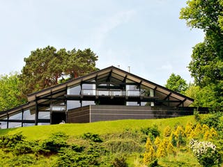 Fertighaus Kundenhaus Kleymann-Lopez von DAVINCI HAUS, Fachwerk Außenansicht 3