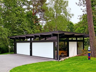 Fertighaus Kundenhaus Kleymann-Lopez von DAVINCI HAUS, Fachwerk Außenansicht 5