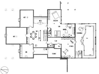 Fertighaus Kundenhaus Kleymann-Lopez von DAVINCI HAUS, Fachwerk Grundriss 1