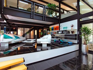 Fertighaus Kundenhaus Kleymann-Lopez von DAVINCI HAUS, Fachwerk Innenansicht 1