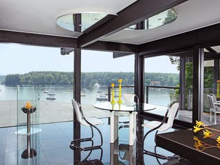 Fertighaus Kundenhaus Kleymann-Lopez von DAVINCI HAUS, Fachwerk Innenansicht 3