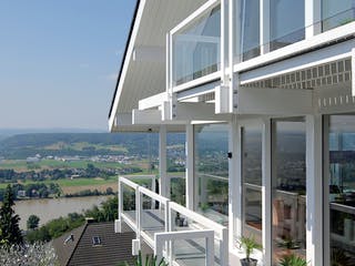 Fertighaus Kundenhaus Lehnert von DAVINCI HAUS, Fachwerk Außenansicht 5