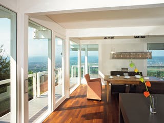 Fertighaus Kundenhaus Lehnert von DAVINCI HAUS, Fachwerk Innenansicht 3