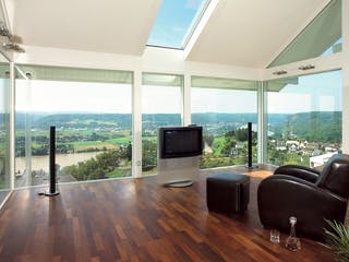 Fertighaus Kundenhaus Lehnert von DAVINCI HAUS, Fachwerk Innenansicht 4