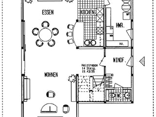 Fertighaus Kundenhaus Lewandowski von DAVINCI HAUS, Fachwerk Grundriss 2