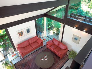 Fertighaus Kundenhaus Lewandowski von DAVINCI HAUS, Fachwerk Innenansicht 3