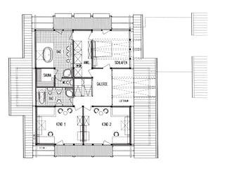 Fertighaus Kundenhaus Müller von DAVINCI HAUS, Fachwerk Grundriss 1