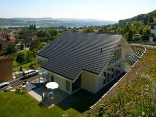 Fertighaus Kundenhaus Ramm von DAVINCI HAUS, Fachwerk Außenansicht 5