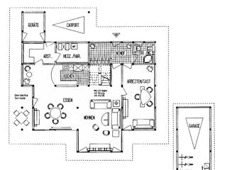 Fertighaus Kundenhaus Riethmüller von DAVINCI HAUS, Fachwerk Grundriss 2
