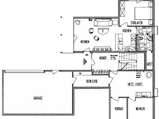 Fertighaus Kundenhaus Rosenberg von DAVINCI HAUS, Fachwerk Grundriss 1