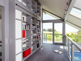 Fertighaus Kundenhaus Rosenberg von DAVINCI HAUS, Fachwerk Innenansicht 3