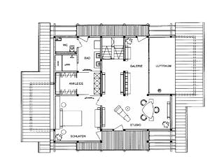 Fertighaus Kundenhaus Stettner von DAVINCI HAUS, Fachwerk Grundriss 1