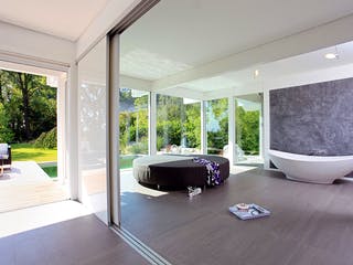 Fertighaus Kundenhaus Stettner von DAVINCI HAUS, Fachwerk Innenansicht 5