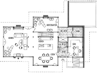 Fertighaus Kundenhaus Zeiler von DAVINCI HAUS, Fachwerk Grundriss 2