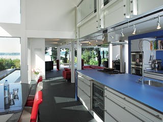 Fertighaus Kundenhaus Zeiler von DAVINCI HAUS, Fachwerk Innenansicht 2