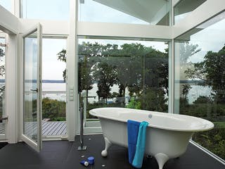 Fertighaus Kundenhaus Zeiler von DAVINCI HAUS, Fachwerk Innenansicht 4