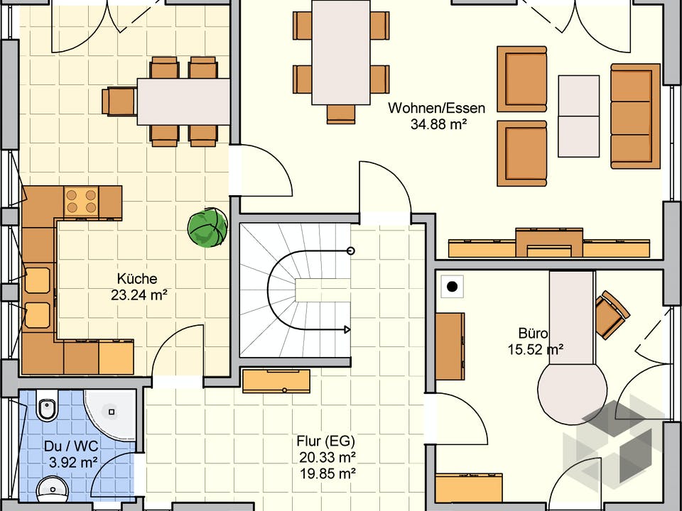 Bad Vilbel - Musterhaus II von Fingerhut Haus Grundriss